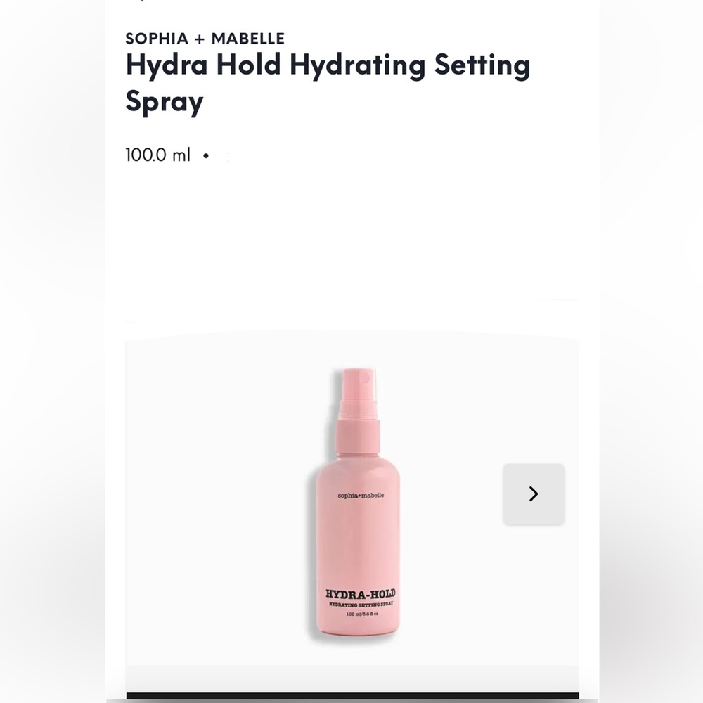 Sophia + Marbella Hydra Hold Hydrating Setting Spray